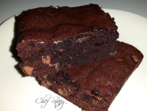 double chocolate brownies www.chefstacy.ca
